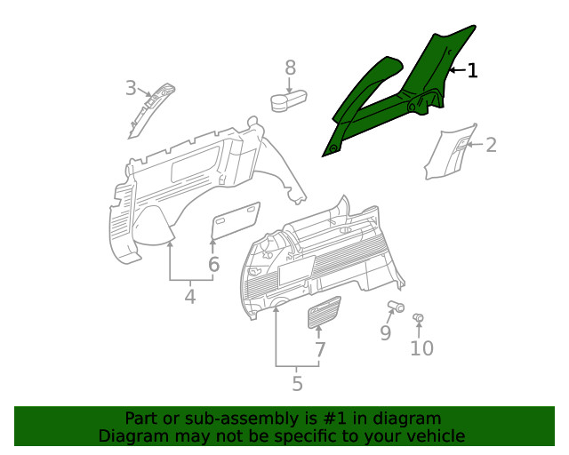 Genuine GM Window Molding 25941432