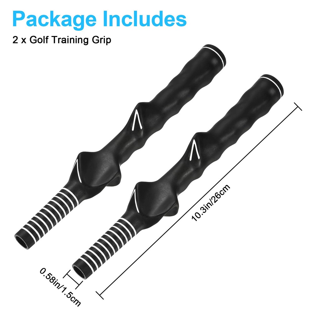 2 PCS Durable Right Hand Golf Swing Training Grip Aid Standard Teaching Trainer