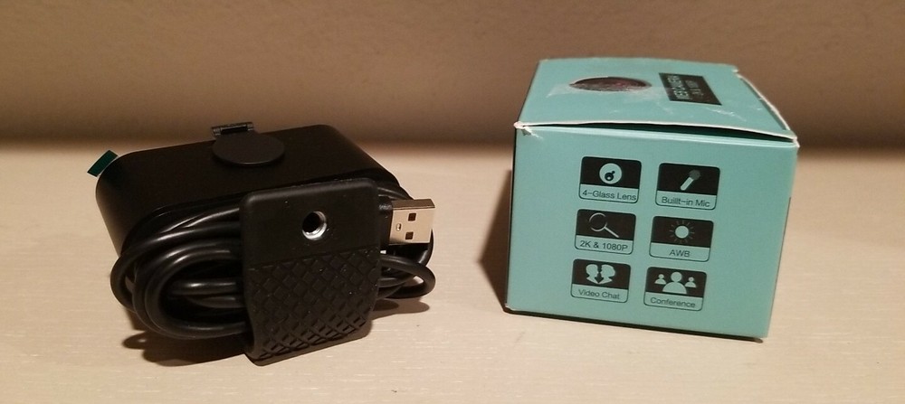 2k & 1080P Webcam, Flex Clip, For Win/Mac