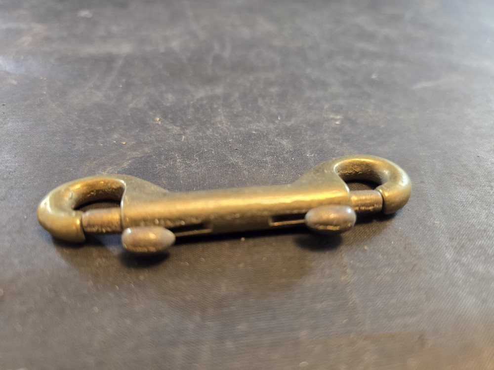 3 1/2" solid brass double sided Snap hook