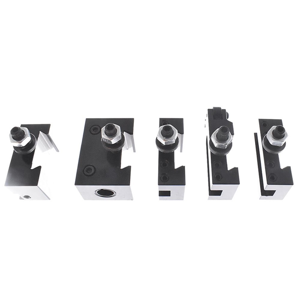 6Pcs AXA 250-100 Size Piston Type Quick Change Tool Post Set For Lathe 6- 12" US