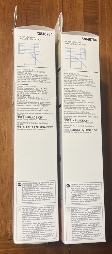 Project Source 3846784 Refrigerator Water Filter 4 Pack (2 Packs Of 2)