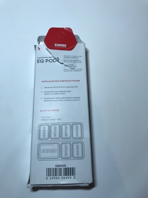 EVANS DAMPING GEL EQ PODS one missing