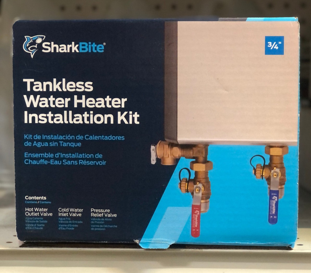 SharkBite C0851 Tankless Water Heater Installation Kit 3/4 Inch