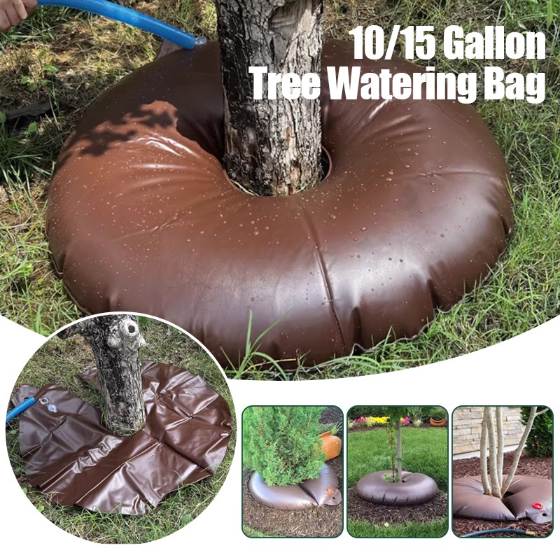 10/15 Gallon Tree Watering Bag Slow Release Adjustable Flow Rate Drip Irrigation