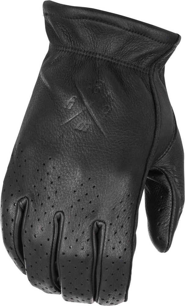 Louie Perforated Gloves Black 4x