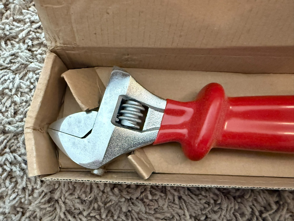 Westward 5UFY6 Adjustable Wrench Red New Open Box