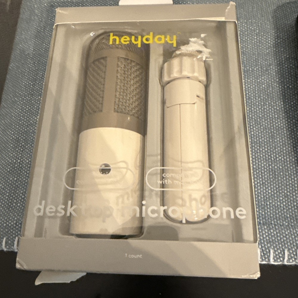 heyday Desktop Microphone - Stone White MAC or PC