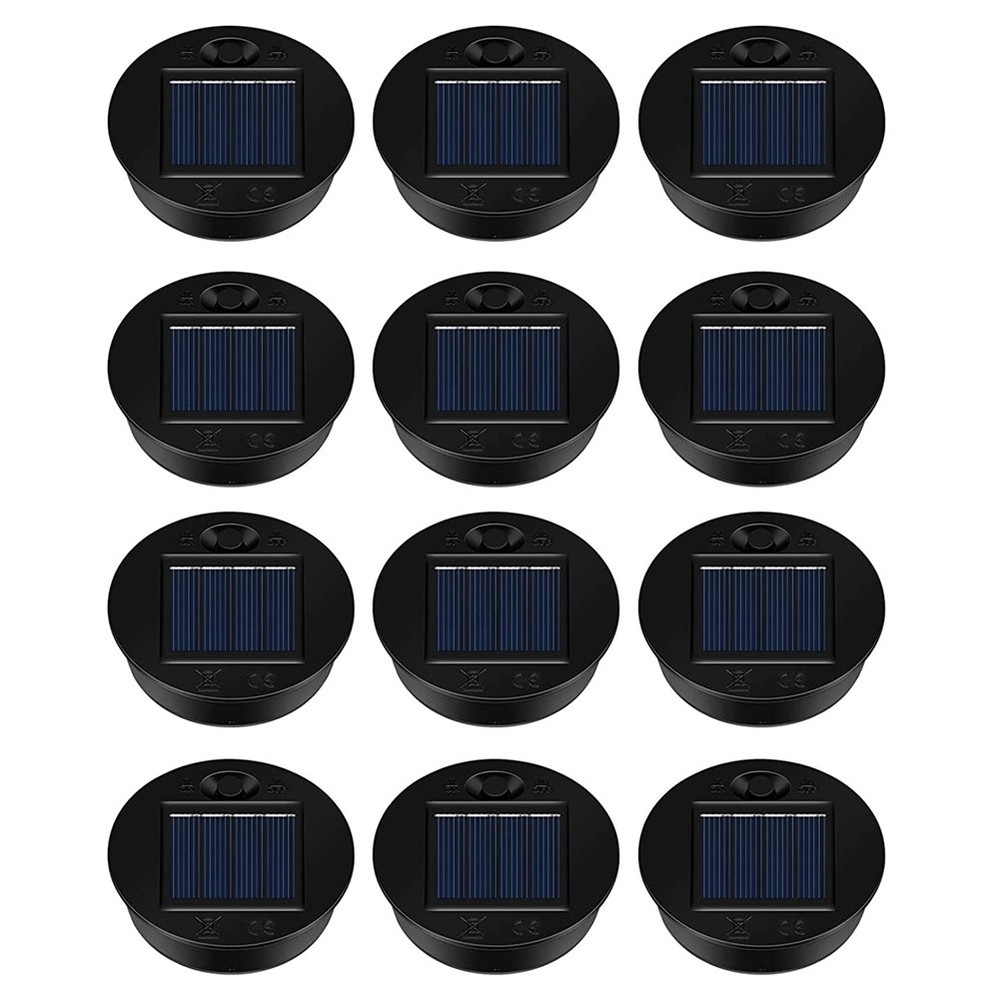 12 Pack Replacement Solar Light Parts Solar Light Replacement Tops  LED8631