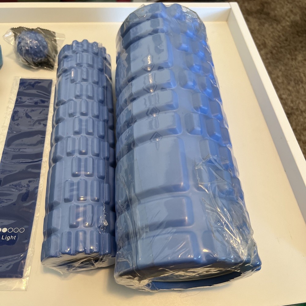 5 in 1 Foam Roller Set Blue In Color