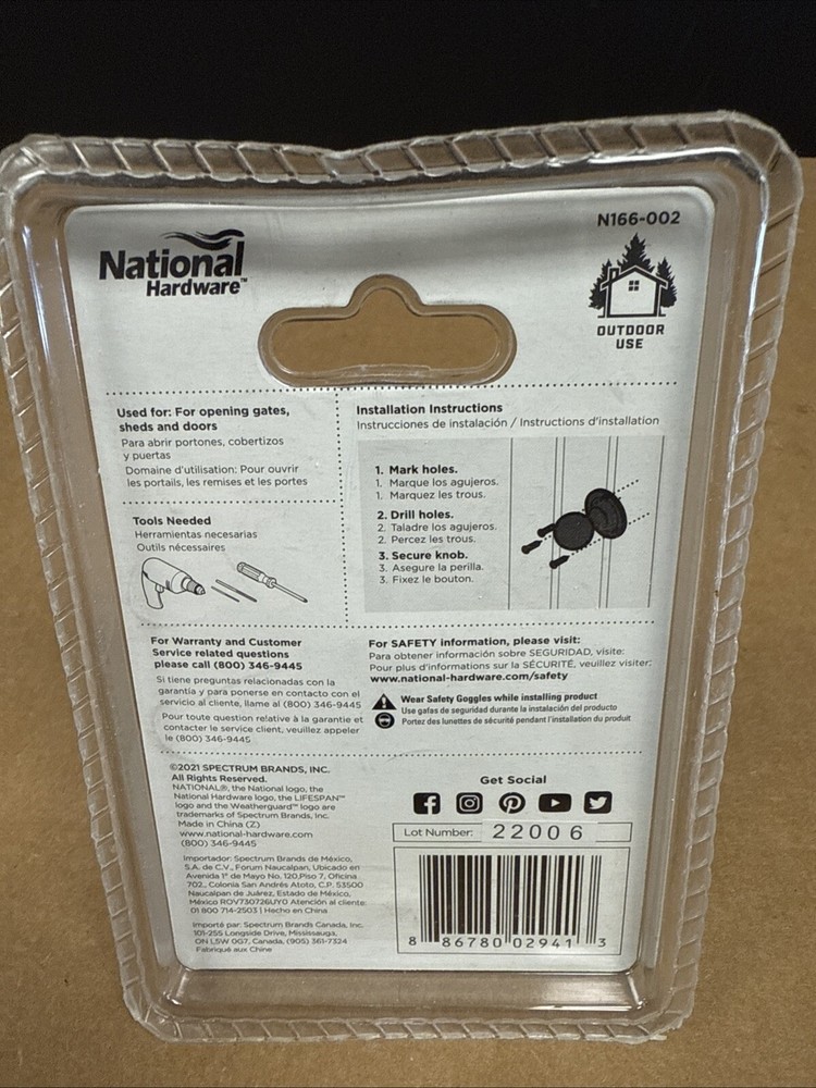 National Hardware N166-002 Pull Knob, Steel