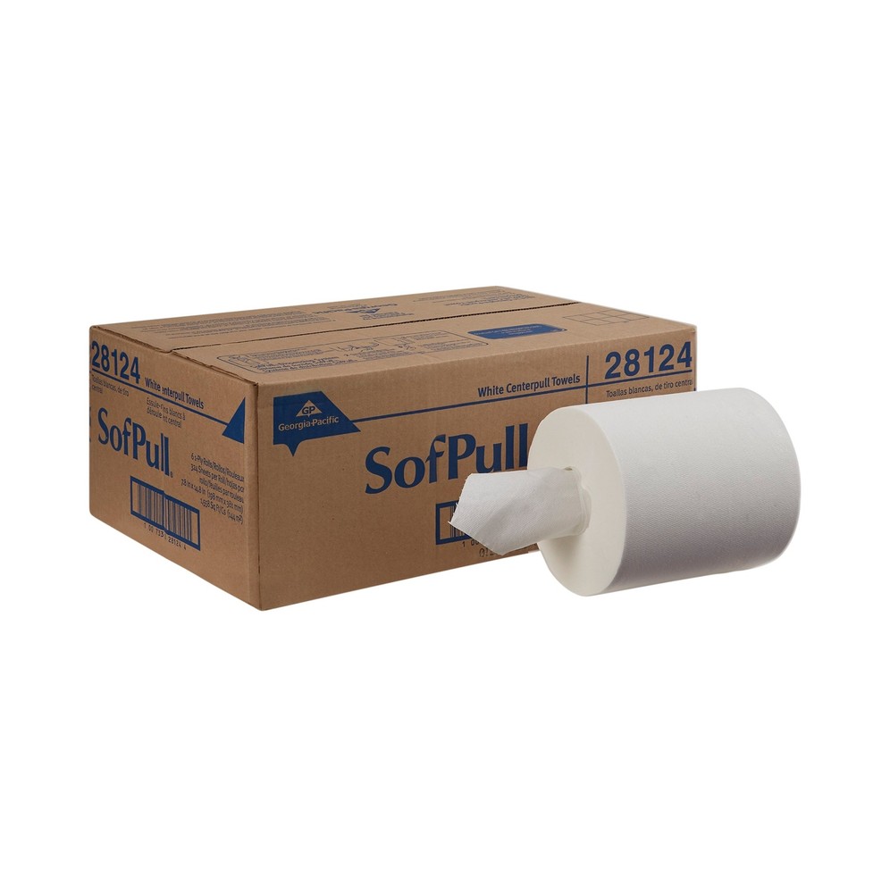 Georgia Pacific SofPull Paper Towels Center Pull Roll 7.8 X 15" 28124 Case of 6