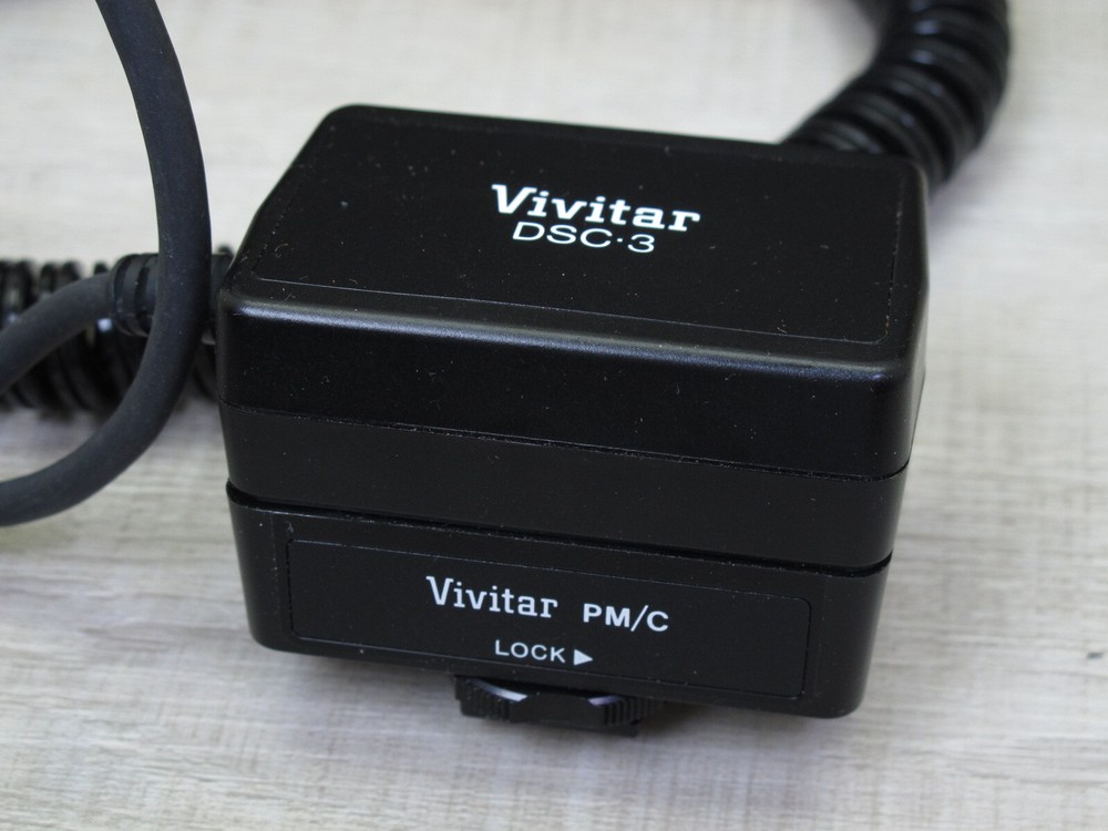 VIVITAR 5600 System Flash + DSC-3 and PMC PM/N2 Sync Cables