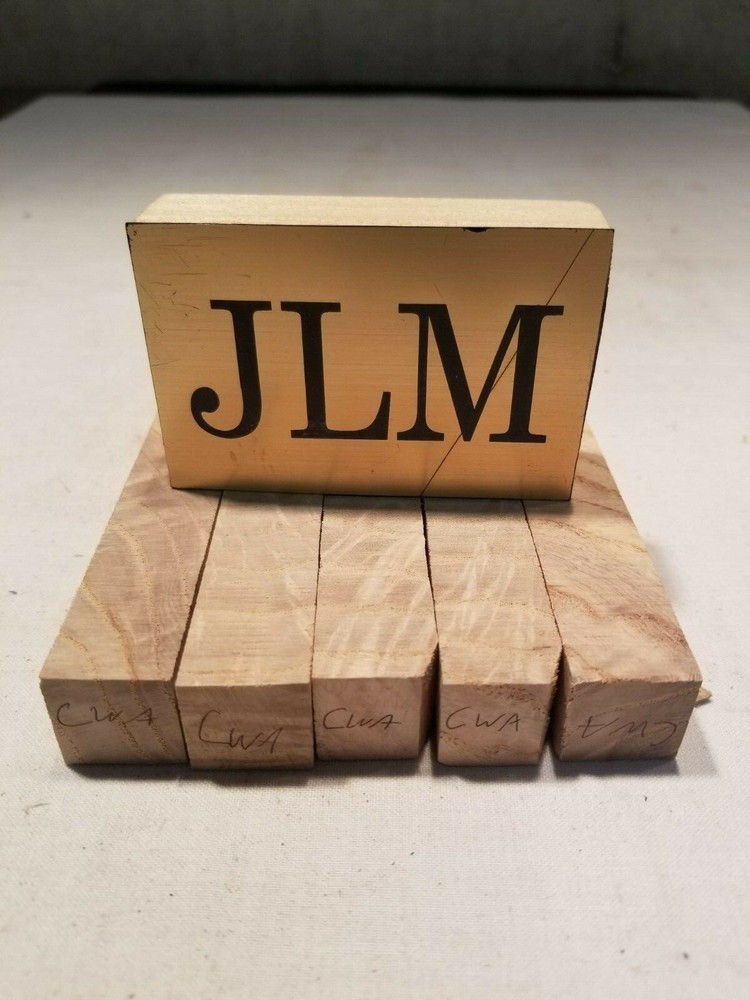 Curly White Ash Pen Blanks 5 pc.