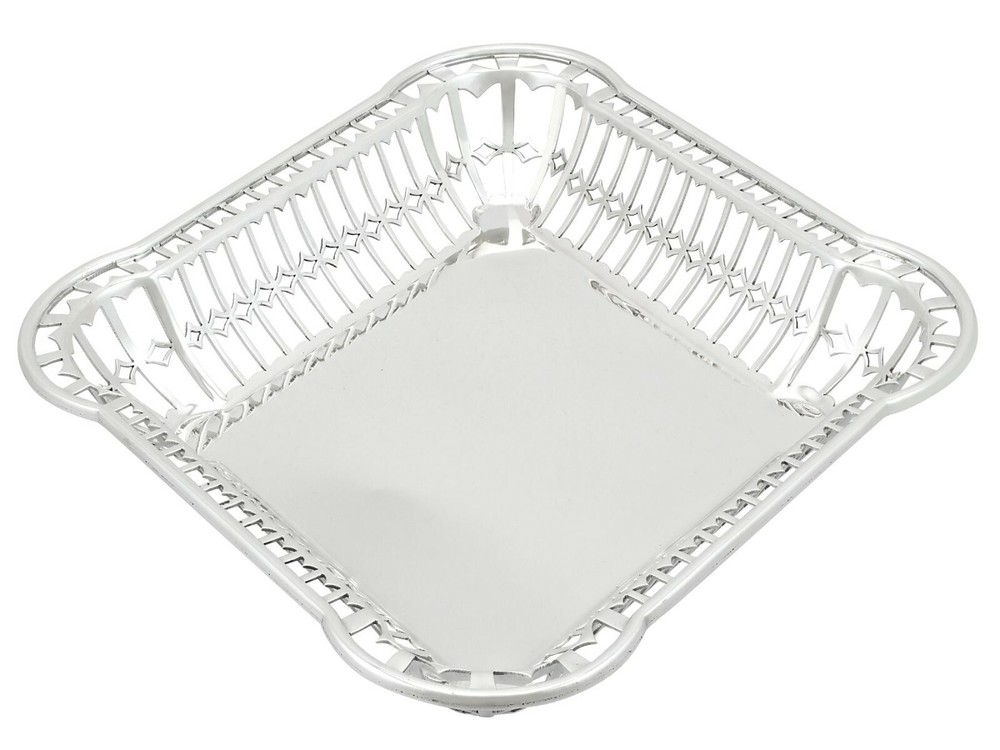 Antique George V Sterling Silver Bread Dish