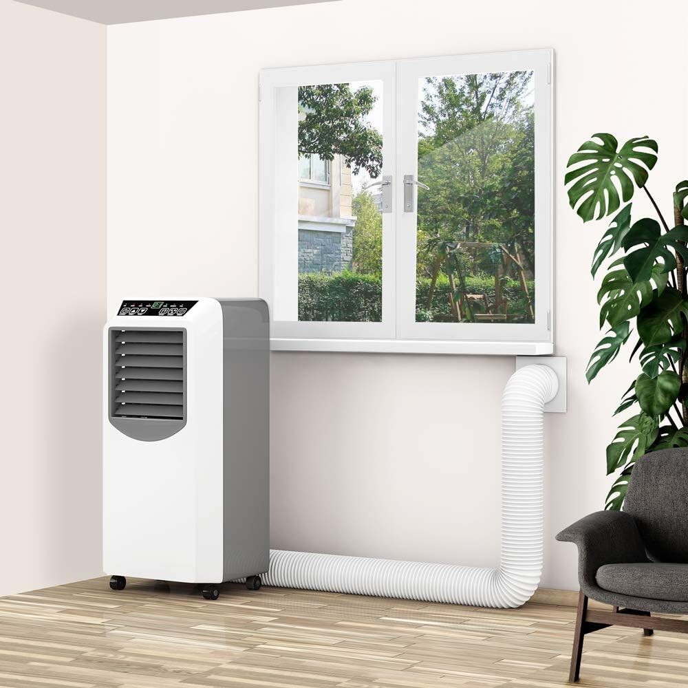 Portable AC Vent Hose 5.9''-6'' Adjustable Duct Counterclockwise Universal Use