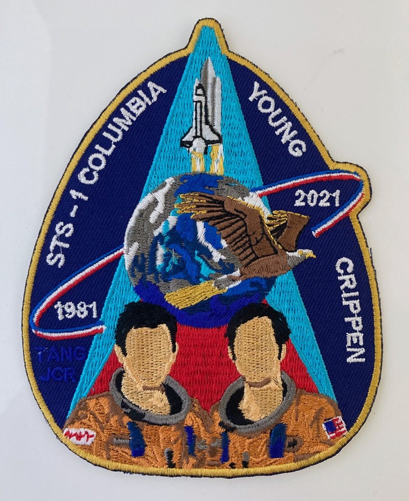 STS-1 Space Shuttle 40th Anniversary (2021) Commemorative Embroidered Patch