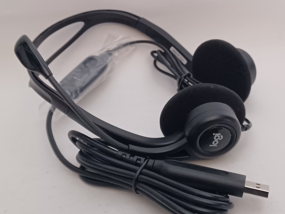3A Logitech 960 USB Computer Headset M/N A00091
