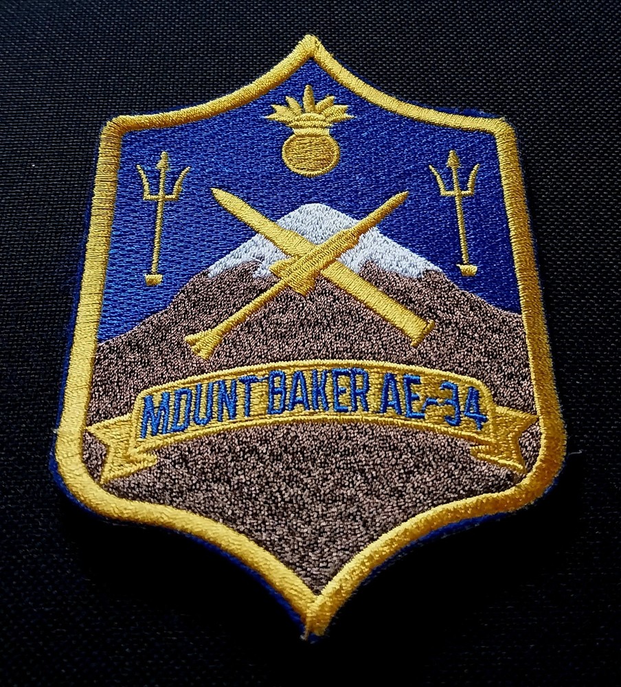 AE-34 USS MOUNT BAKER Ammunition Ship US Military NAVY Patch