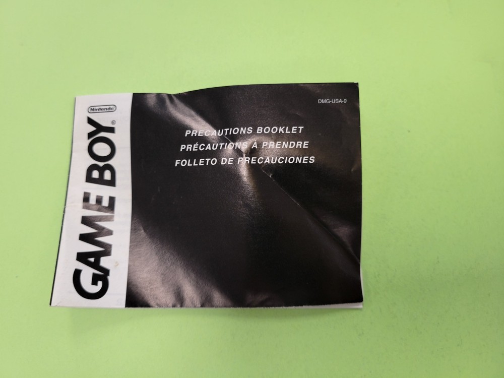 Game Boy Consumer Precautions DMG-USA-9 MANUAL ONLY Authentic Original