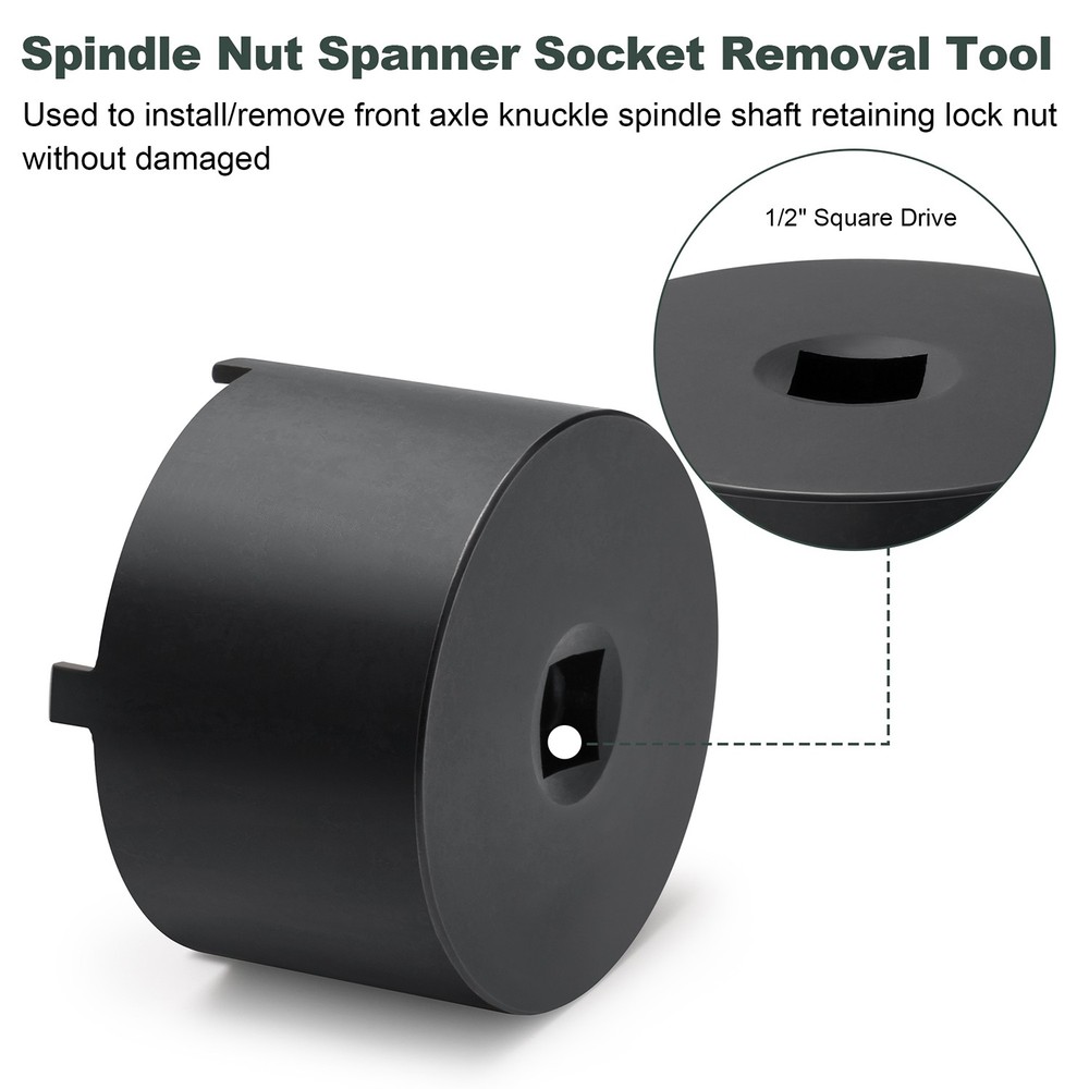 Front Axle Knuckle Spindle Shaft Retaining Nut Spanner Tool For John Deere
