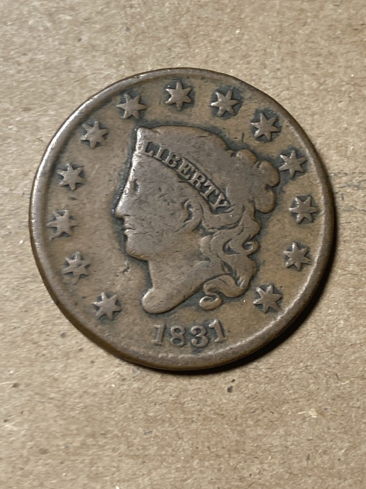 1831 Coronet Head Large Cent - As Shown! (#2009)