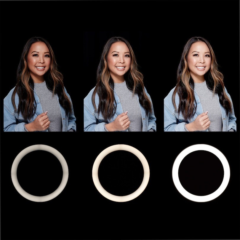 LuMee Studio - RGB Ring Light with Tripod Stand - 10 inch - Black