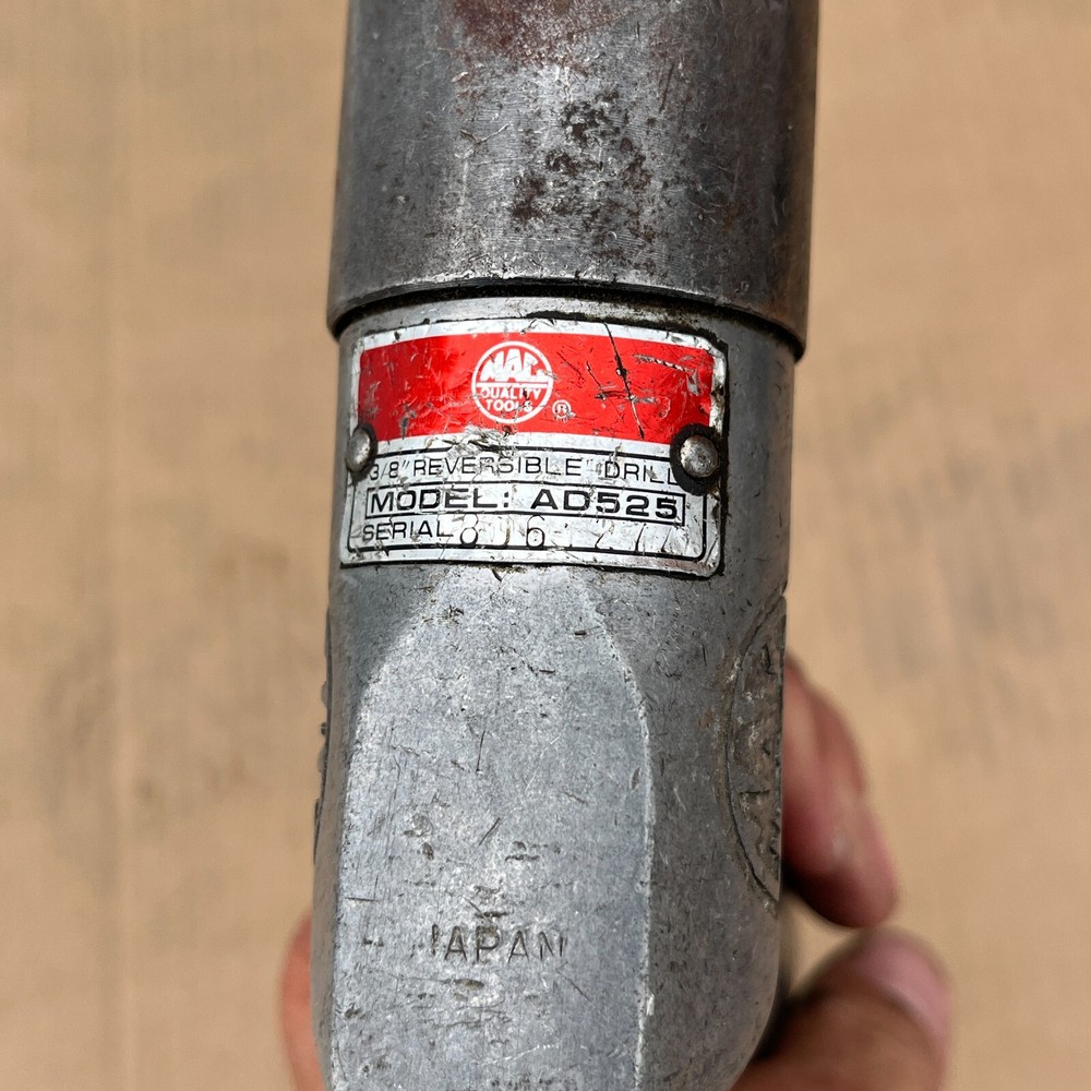 MAC TOOLS AD525 3/8" REVERSIBLE DRILL Jacobs Chuck