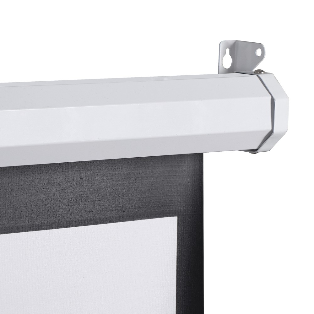 72" Roll Down Pull Down Projection Projector Screen 4:3 HD Movie Theater Home