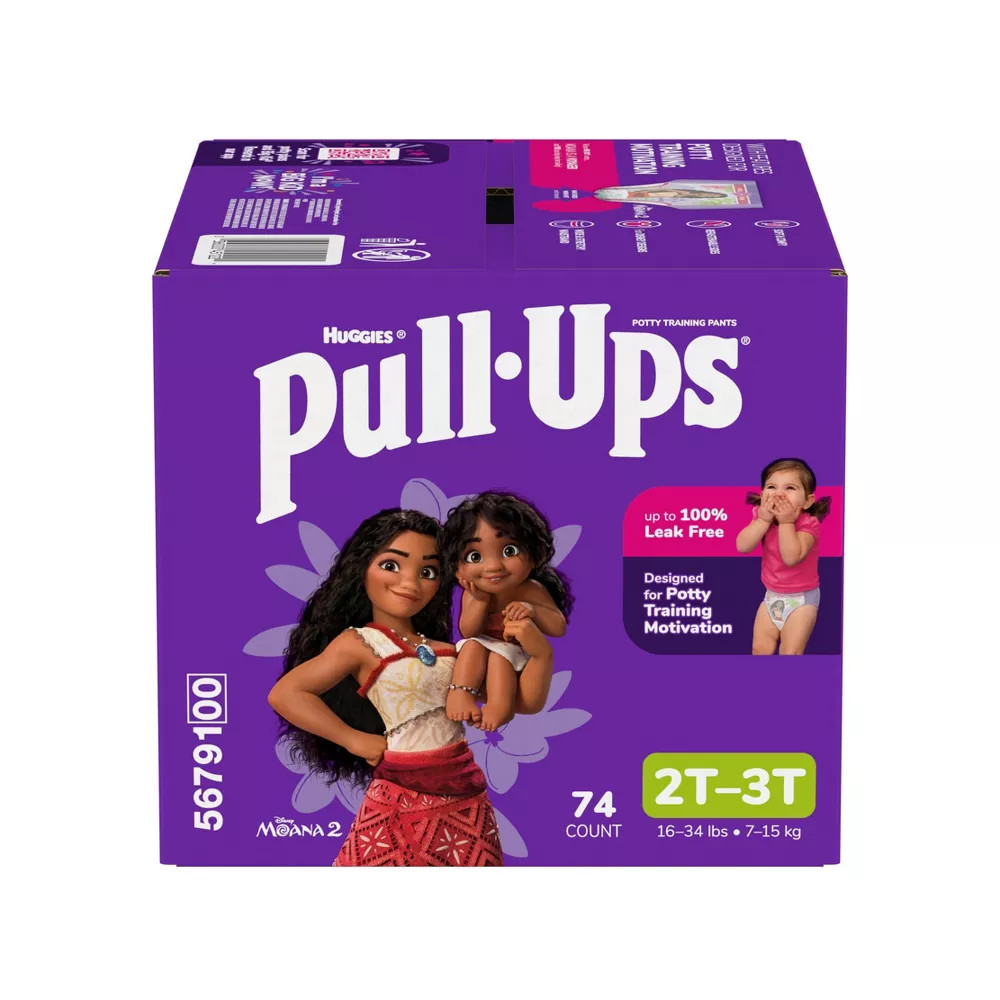 Pull-Ups Girls' Learning Designs Training Pants Econ+ Pack - Size 2T-3T -