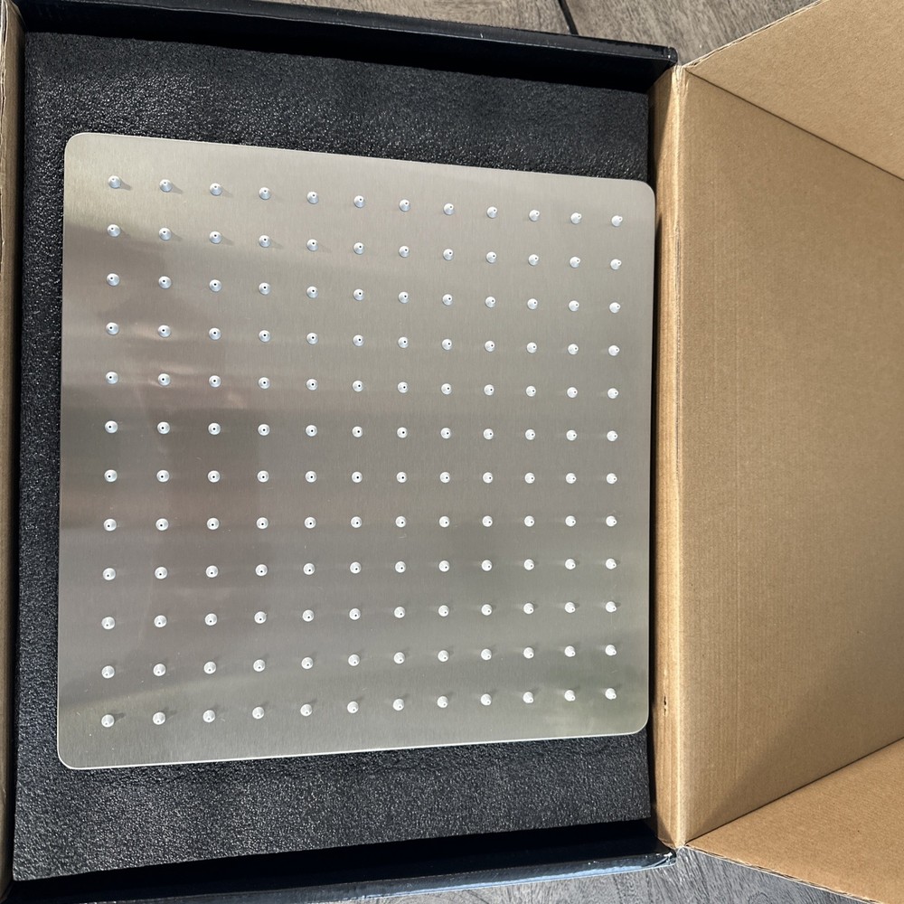 Longriver 12” Rain Shower System Set Temperature Display Rainfall and Handheld