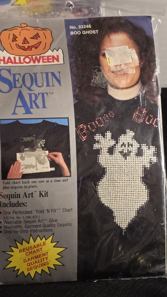 Vintage Christmas Halloween Sequin Kits