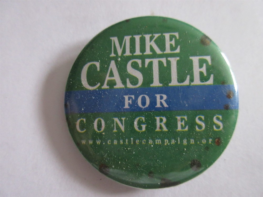 Mike Castle for Congress button pinback 1.75"