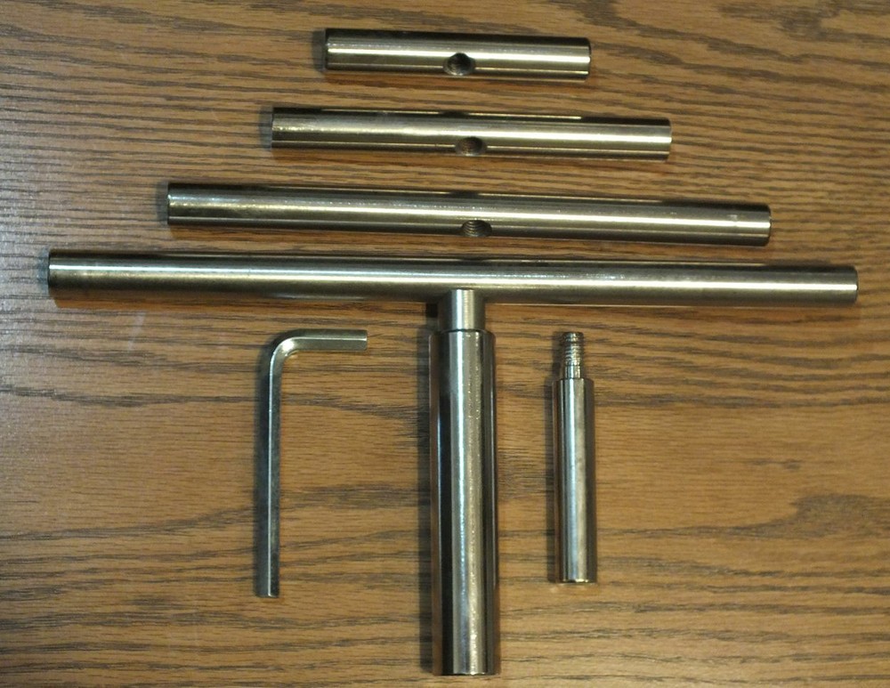 Lathe Tool Rest Modular Interchangeable Round Bar 4" 6" 9" 12" fit 5/8 & 1" Post