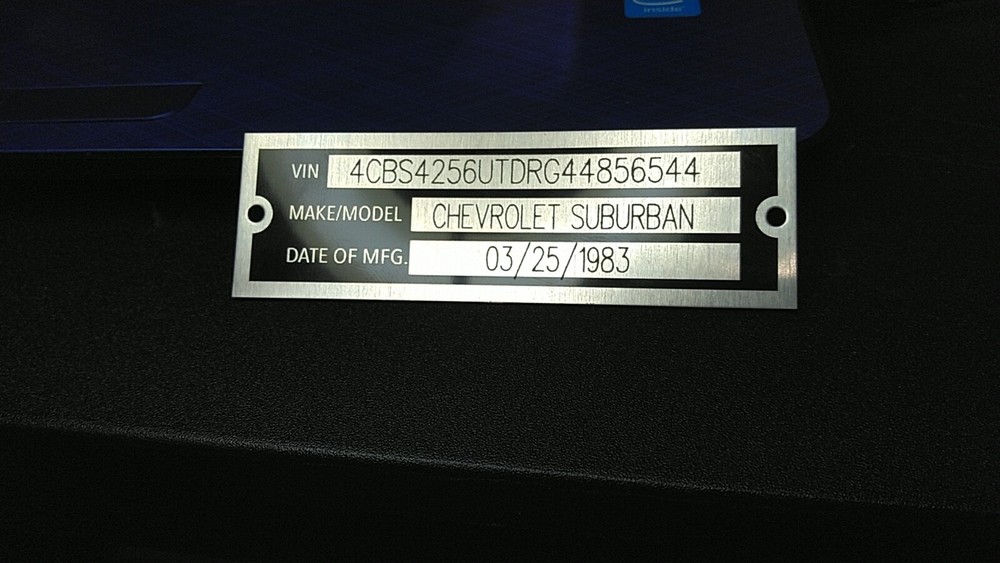 ID DATA TAG SERIAL NUMBER ID NUMBER CUSTOM ENGRAVED