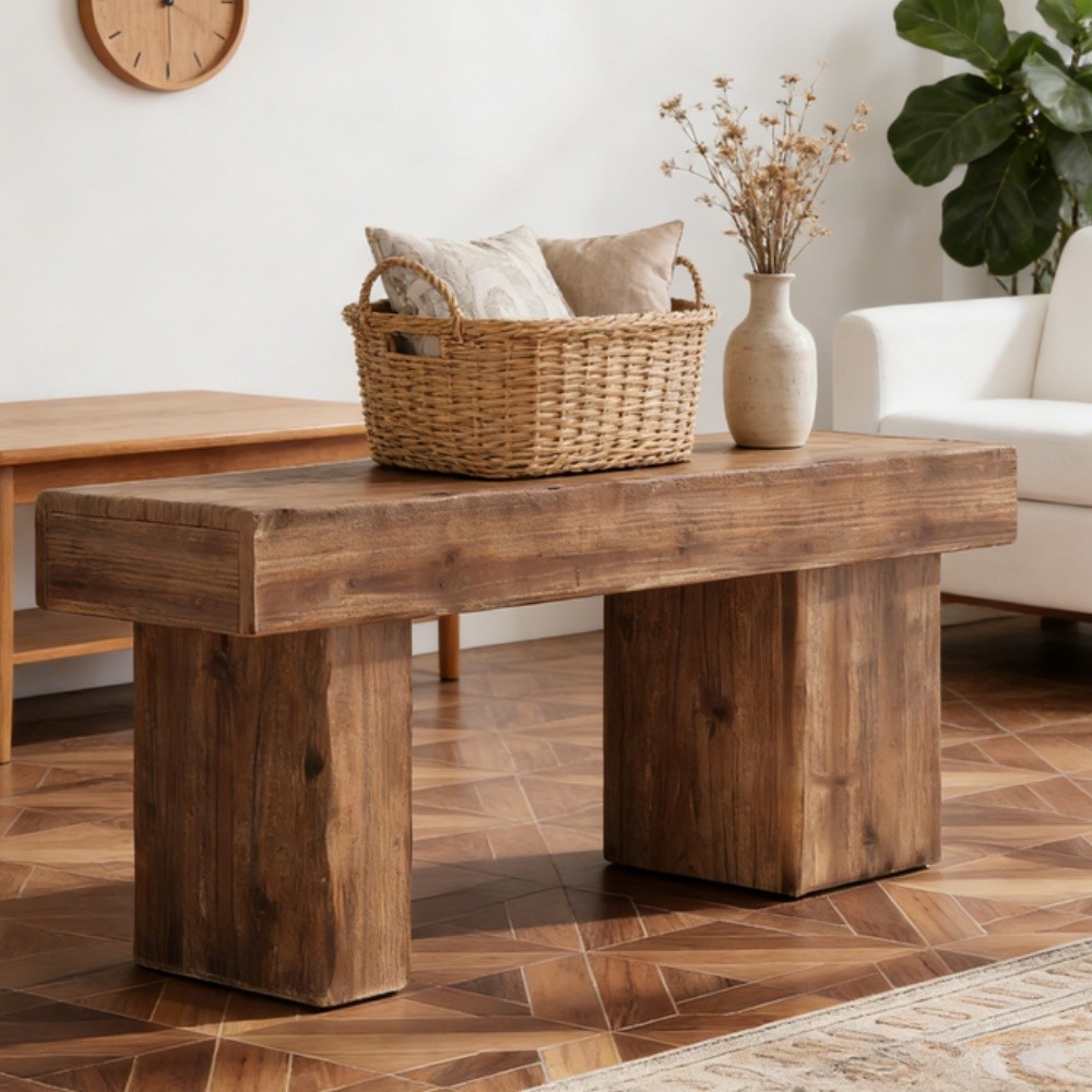 Solid Bench Kitchen Bench Shoe Bench End-of-bed Seat