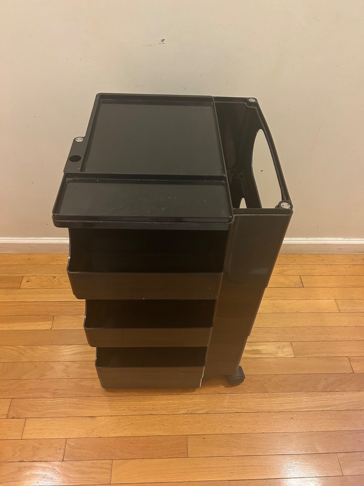 JOE COLOMBO BOBY TROLLEY ORGANIZER BLACK