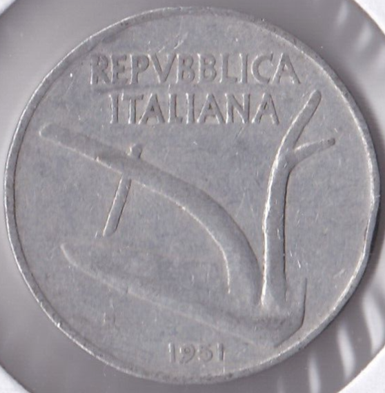 1951 Italy 10 Lire