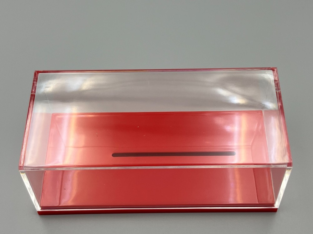 Quality Car Display Case Red Plastic Base 1/64 scale