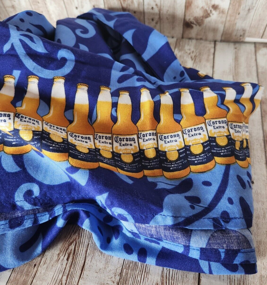 Corona Beer Bottle Pattern Scarf 100% Rayon 19inx57in