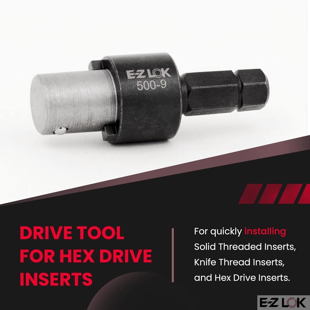 Effortless Threaded Insert Installation Drive Tool - Fits Standard Power Drills