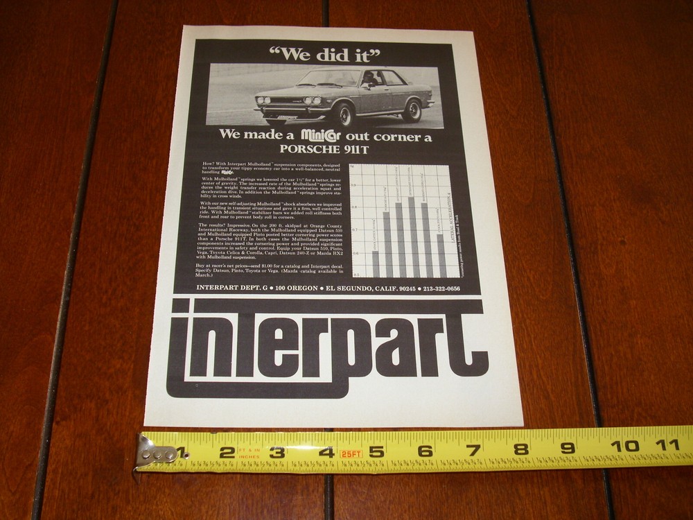 DATSUN 510 INTERPART ORIGINAL 1973 AD