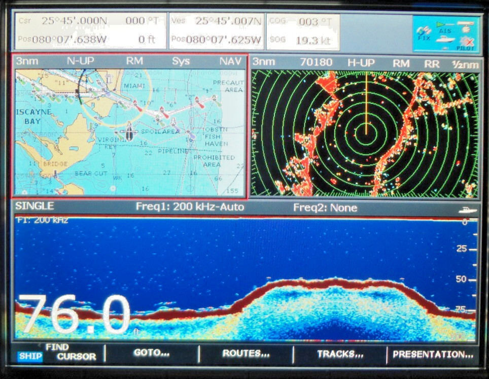 RAYMARINE E120 E02013 GPS CHART PLOTTER FISHFINDER RADAR MFD w/ POWER & COVER