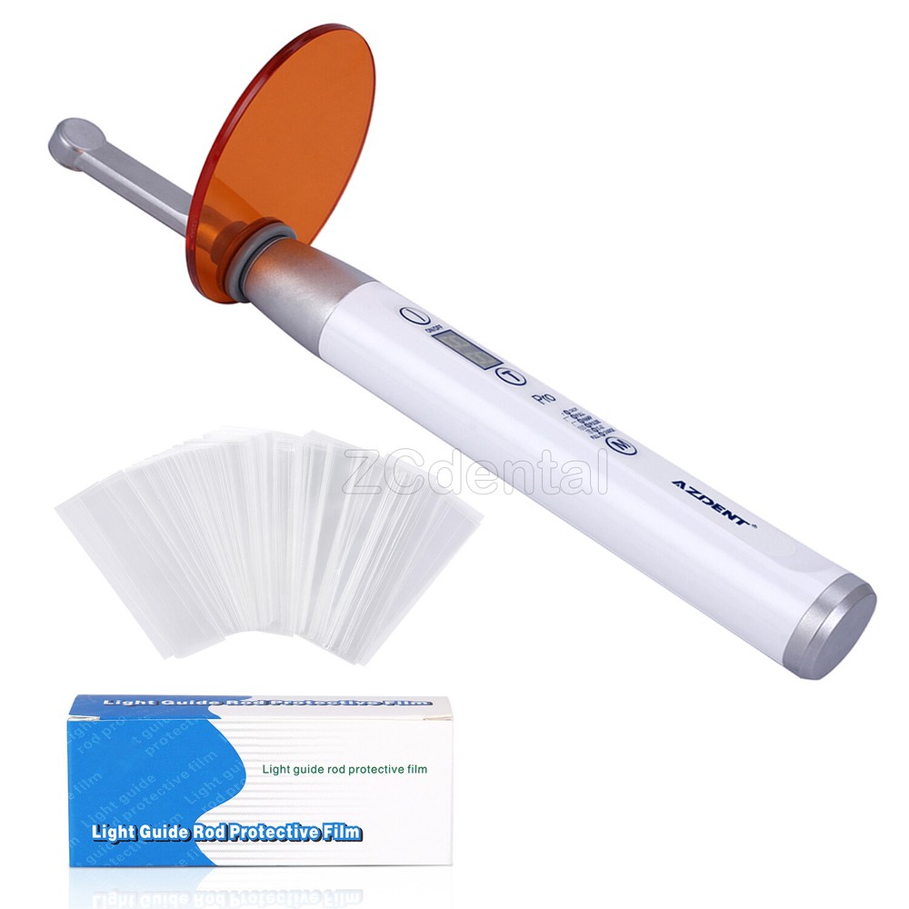 Dental Wireless LED Curing Light Resin Lamp 1 Sec Curing/5X Plastic Guide Sleeve