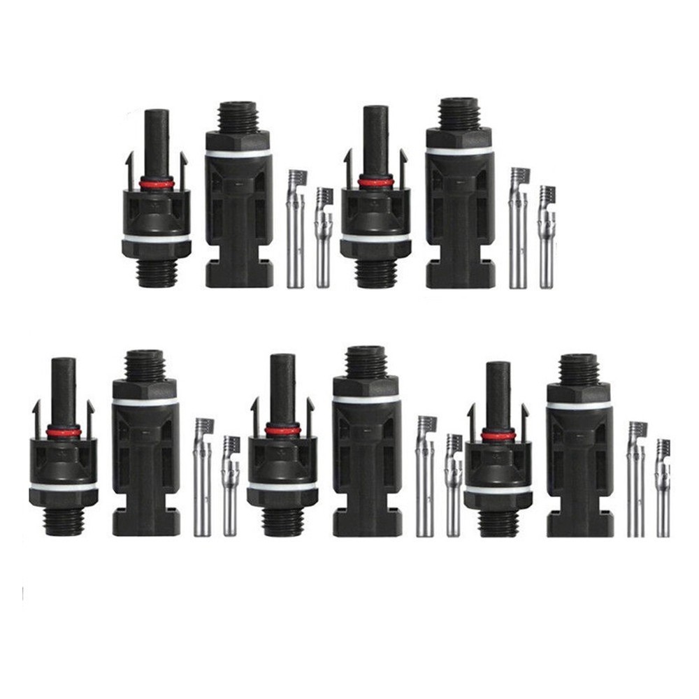 Long lasting Solar Panel Connector Set for Efficient Power Distribution 5 Pairs