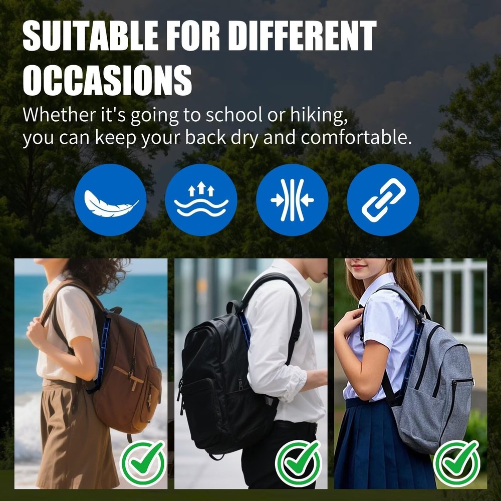 Backpack Ventilation Frame Breathable Backpack Ventilation Spacer | Sweat-Fre