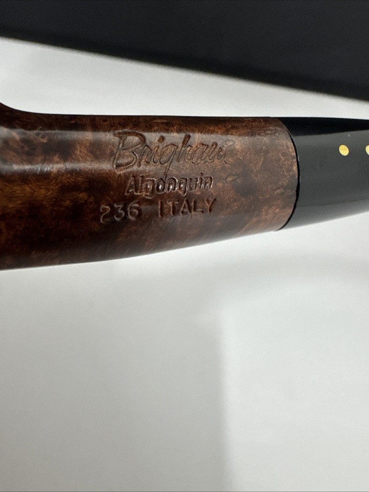 Brigham Algonquin Two Dot Volcano Bent 236 Briar Tobacco Pipe - New