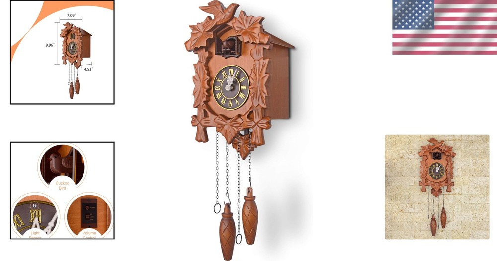 Handcrafted Wood Cuckoo Clock MX025