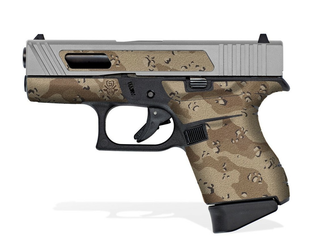 Glock 43 Decal Grip - Desert Camo