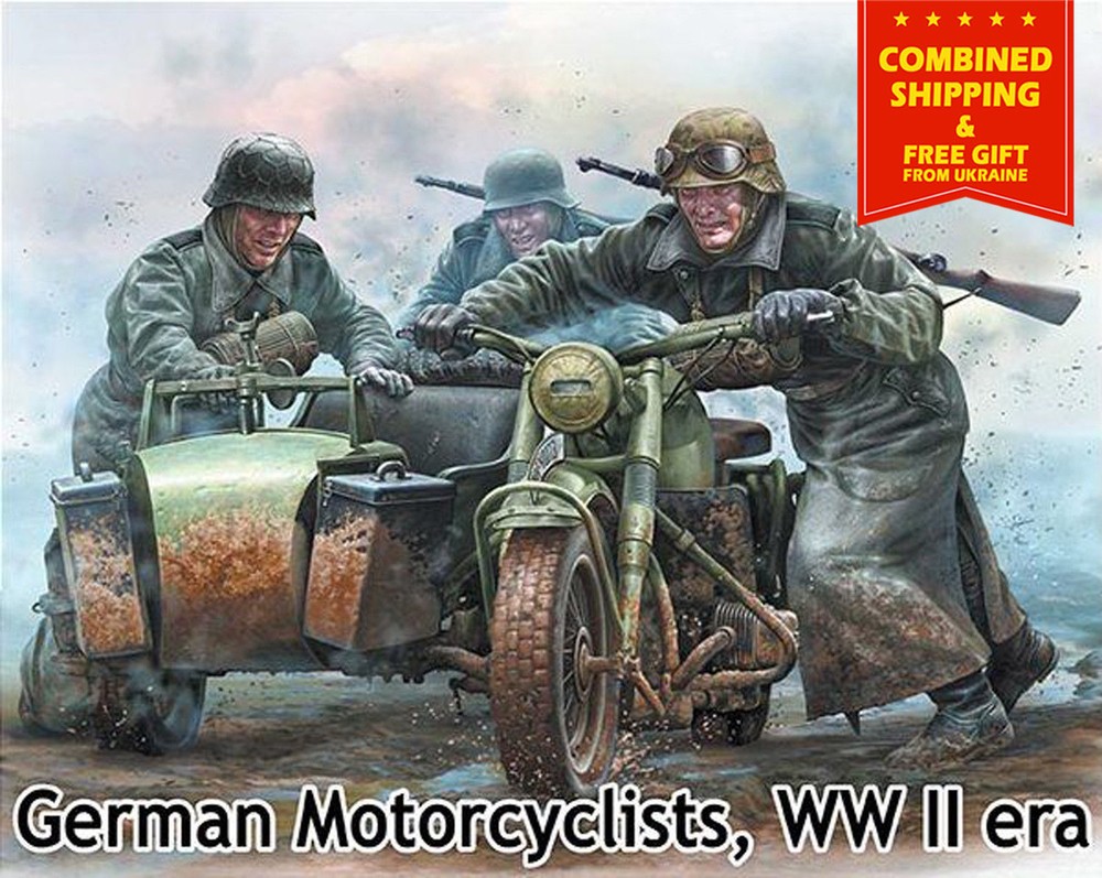 Master Box 35178 - 1/35 - German Motorcyclists WWII